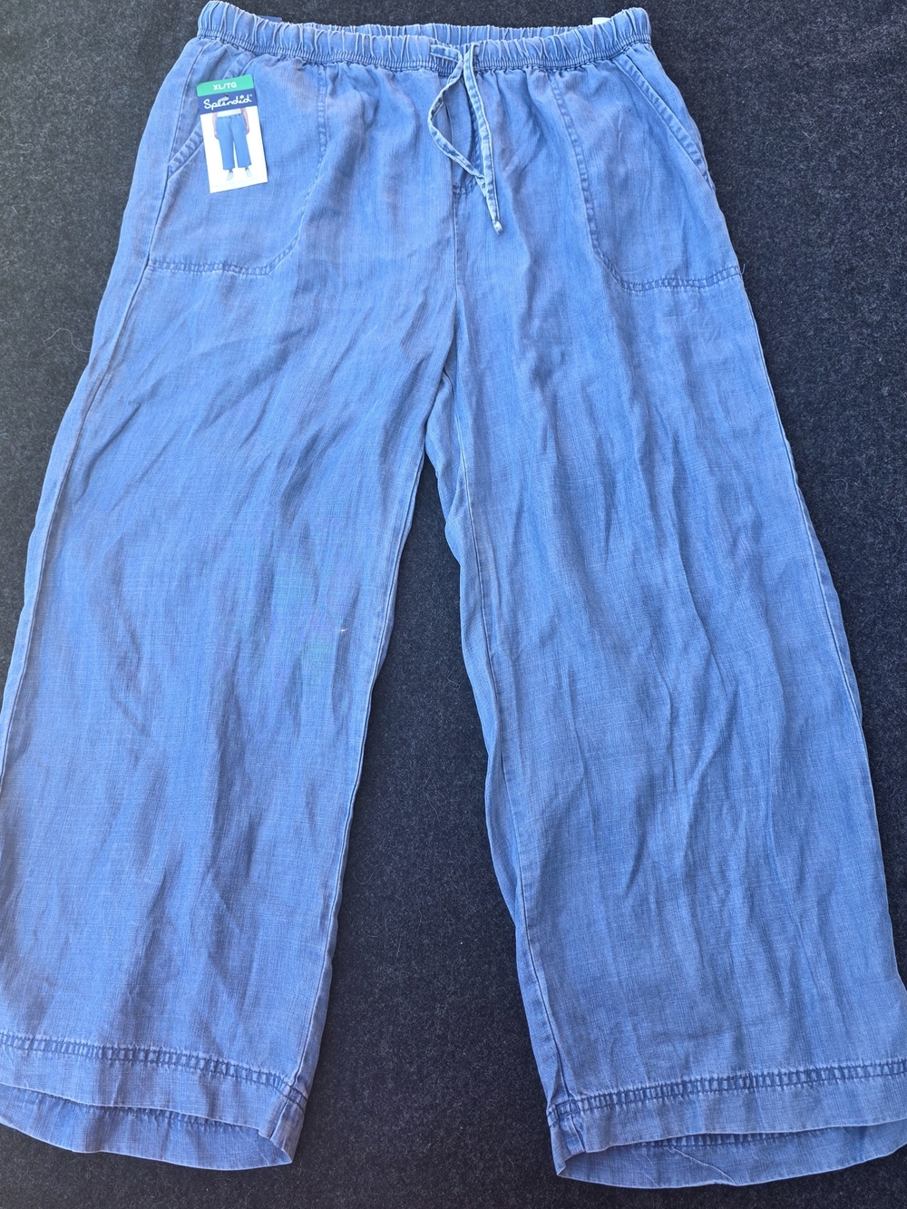 Splendid XL SeaWinds Relaxed Drawstring Wide Leg Pants Cotton